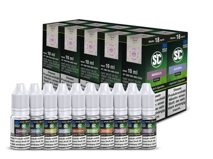 SC - Fruit Probierbox - 10ml Fertigliquid (Nikotinfrei/Nikotin) - 1er Packung 0 mg/ml - Vapes4you