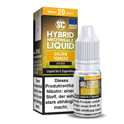 SC - Golden Tobacco - 10ml Fertigliquid (Hybrid Nikotinsalz) - 1er Packung 10 mg/ml - Vapes4you