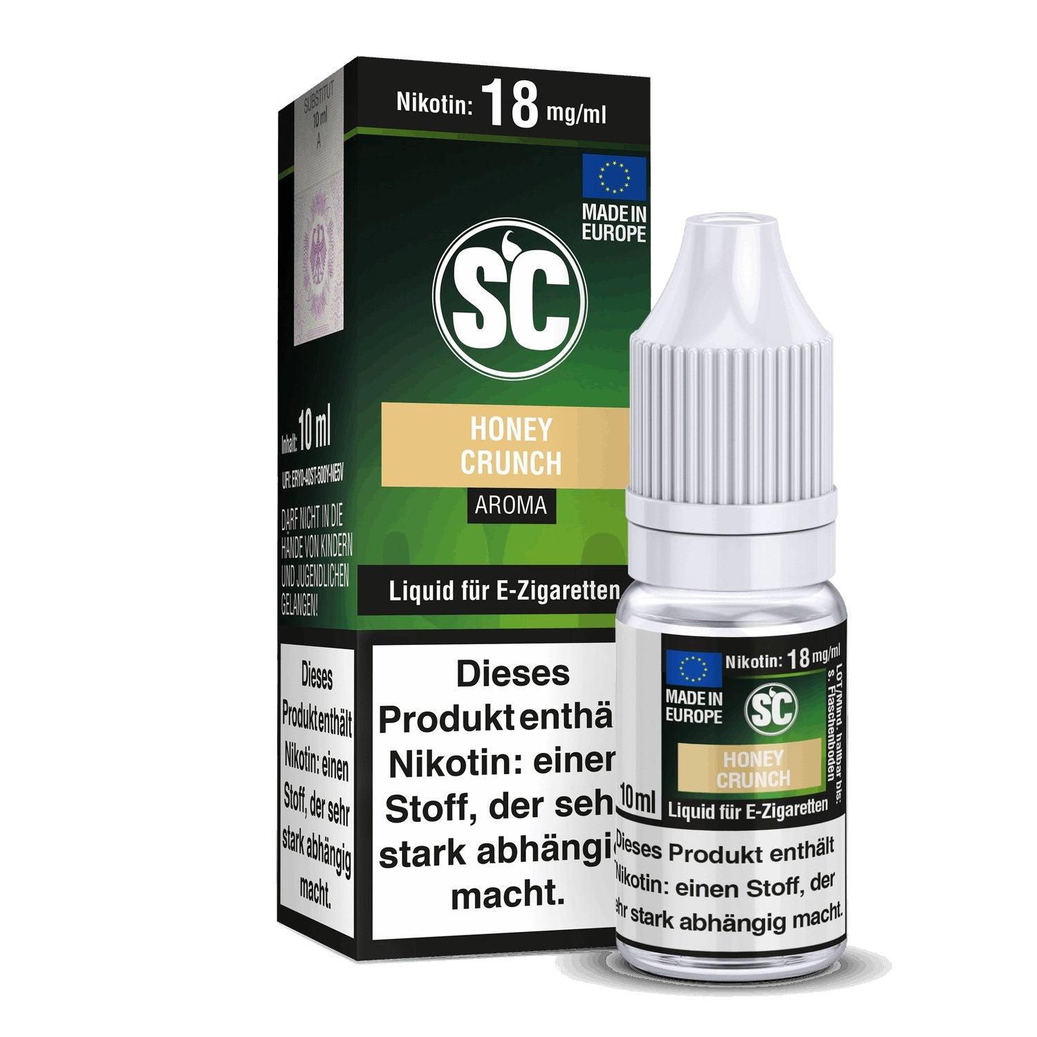 SC - Honey Crunch - 10ml Fertigliquid (Nikotinfrei/Nikotin) - 1er Packung 0 mg/ml - Vapes4you
