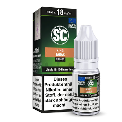 SC - King Tabak - 10ml Fertigliquid (Nikotinfrei/Nikotin) - 1er Packung 0 mg/ml - Vapes4you