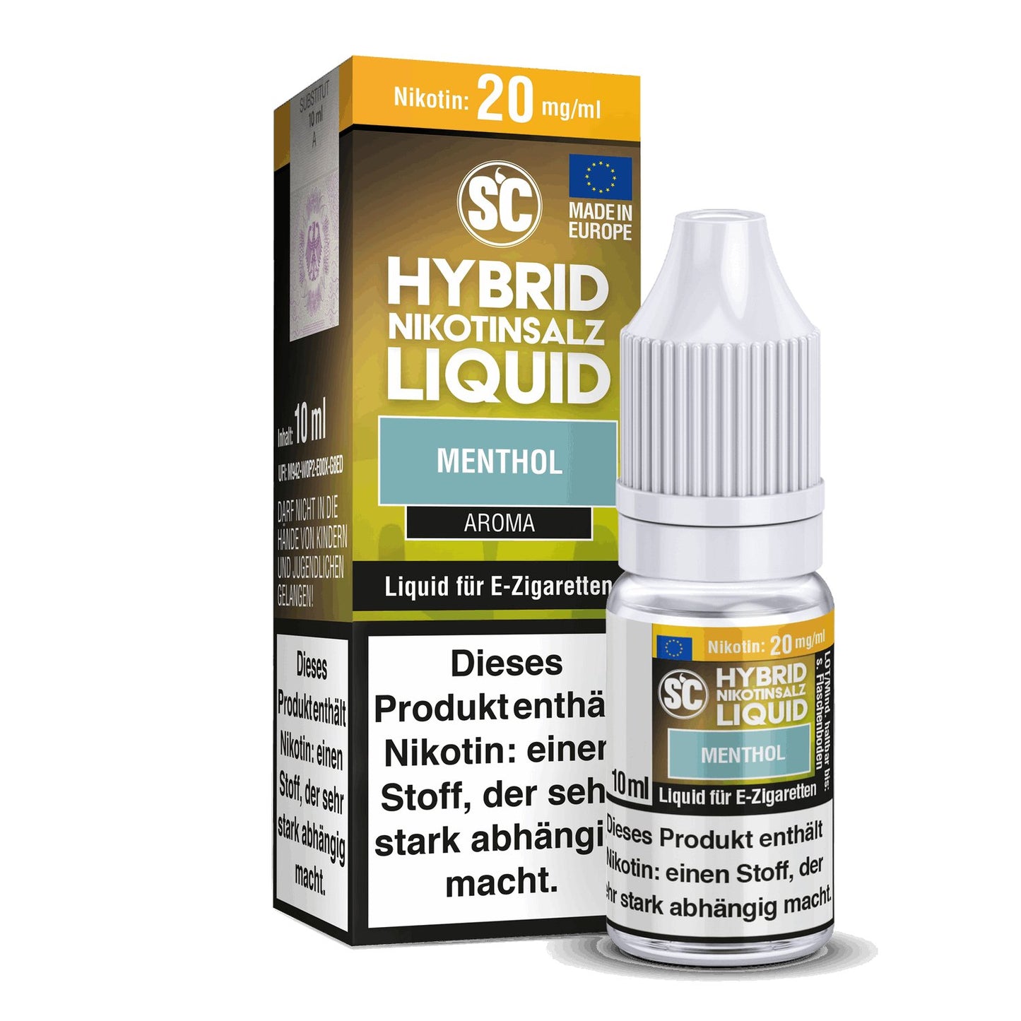 SC - Menthol - 10ml Fertigliquid (Hybrid Nikotinsalz) - 1er Packung 10 mg/ml - Vapes4you