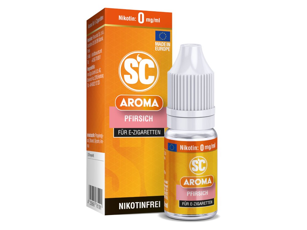 SC - Pfirsich - Shortfill Aroma 10ml (10ml Flasche) - Pfirsich 1er Packung - Vapes4you