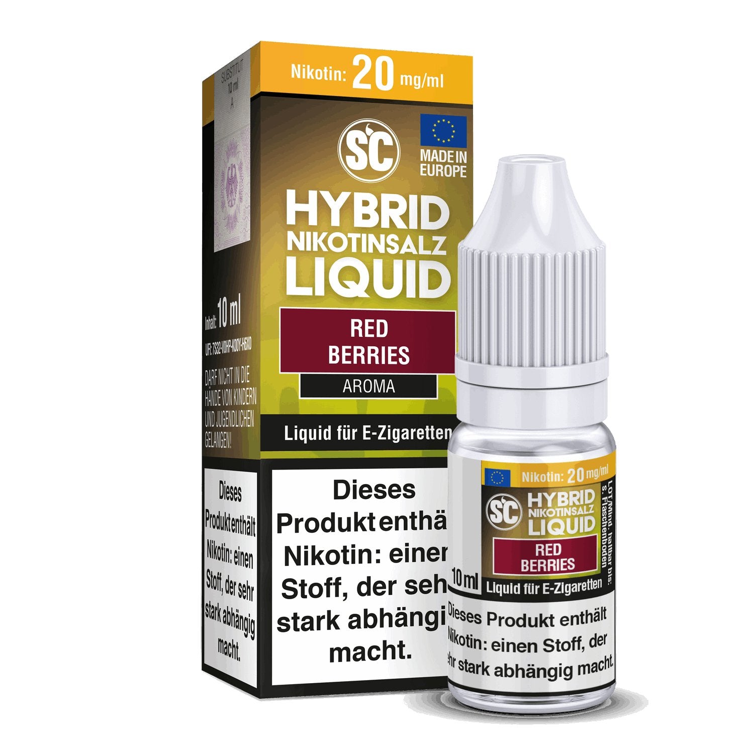 SC - Red Berries - 10ml Fertigliquid (Hybrid Nikotinsalz) - 1er Packung 20 mg/ml - Vapes4you