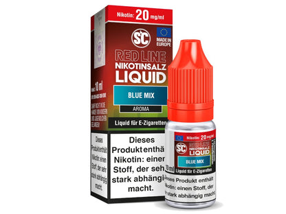 SC - Red Line - Blue Mix - 10ml Fertigliquid (Nikotinfrei/Nikotinsalz) - 1er Packung 10 mg/ml - Vapes4you