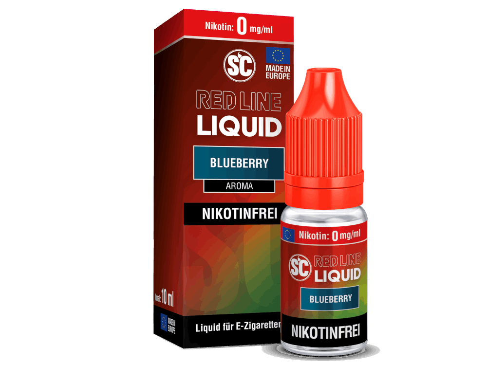 SC - Red Line Blueberry - 10ml Fertigliquid (Nikotinfrei/Nikotinsalz) - 1er Packung 0 mg/ml - Vapes4you