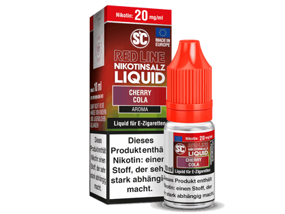 SC - Red Line Cherry Cola - 10ml Fertigliquid (Nikotinfrei/Nikotinsalz) - 1er Packung 20 mg/ml - Vapes4you