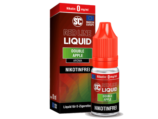 SC - Red Line Double Apple - 10ml Fertigliquid (Nikotinfrei/Nikotinsalz) - 1er Packung 0 mg/ml - Vapes4you