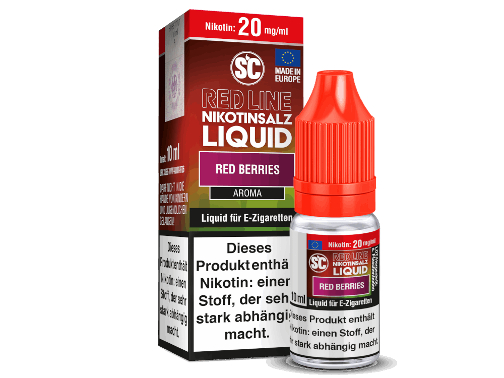 SC - Red Line Red Berries - 10ml Fertigliquid (Nikotinfrei/Nikotinsalz) - 1er Packung 20 mg/ml - Vapes4you