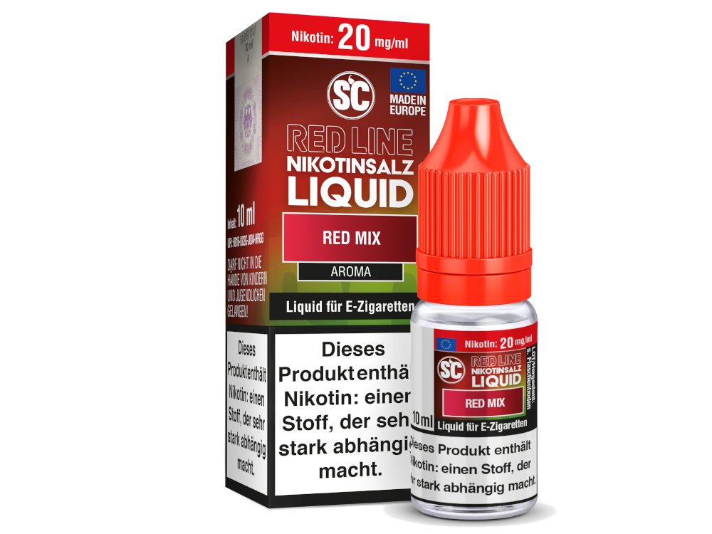 SC - Red Line - Red Mix - 10ml Fertigliquid (Nikotinfrei/Nikotinsalz) - 1er Packung 20 mg/ml - Vapes4you