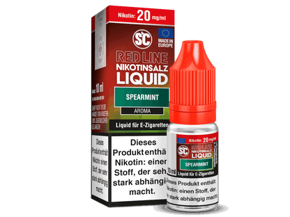 SC - Red Line Spearmint - 10ml Fertigliquid (Nikotinfrei/Nikotinsalz) - 1er Packung 20 mg/ml - Vapes4you