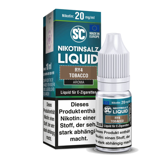 SC - RY4 Tobacco - 10ml Fertigliquid (Nikotinsalz) - 1er Packung 20 mg/ml - Vapes4you