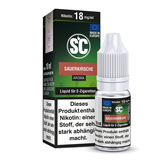 SC - Sauerkirsche - 10ml Fertigliquid (Nikotinfrei/Nikotin) - 1er Packung 6 mg/ml - Vapes4you