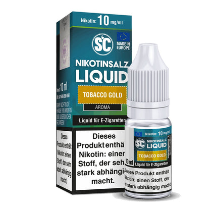 SC - Tobacco Gold - 10ml Fertigliquid (Nikotinsalz) - 1er Packung 10 mg/ml - Vapes4you