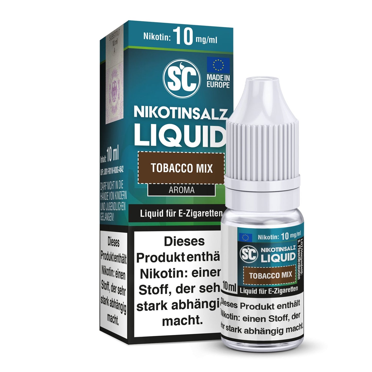 SC - Tobacco Mix - 10ml Fertigliquid (Nikotinsalz) - 1er Packung 10 mg/ml - Vapes4you