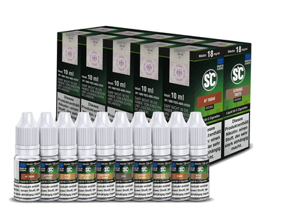 SC - Tobacco Probierbox - 10ml Fertigliquid (Nikotinfrei/Nikotin) - 0 mg/ml - Vapes4you