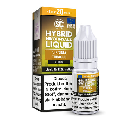 SC - Virginia Tobacco - 10ml Fertigliquid (Hybrid Nikotinsalz) - 1er Packung 20 mg/ml - Vapes4you