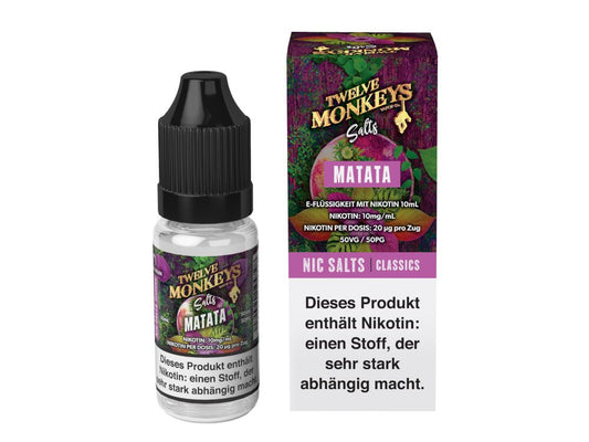 Twelve Monkeys - Matata - 10ml Fertigliquid (Nikotinsalz) - 1er Packung 10 mg/ml - Vapes4you