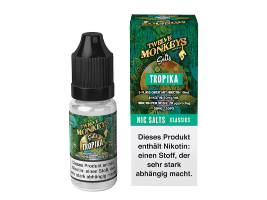 Twelve Monkeys - Tropika - 10ml Fertigliquid (Nikotinsalz) - 1er Packung 10 mg/ml - Vapes4you