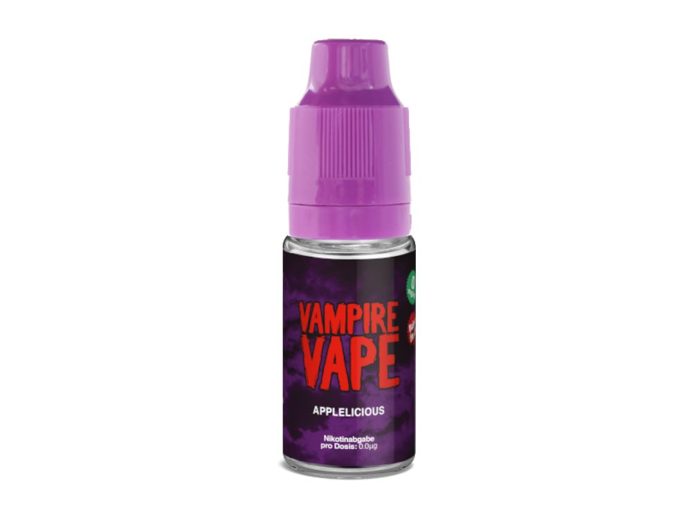 Vampire Vape - Applelicious - 10ml Fertigliquid (Nikotinfrei/Nikotin) - 1er Packung 12 mg/ml - Vapes4you