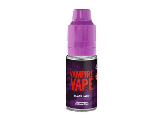 Vampire Vape - Black Jack - 10ml Fertigliquid (Nikotinfrei/Nikotin) - 1er Packung 6 mg/ml - Vapes4you