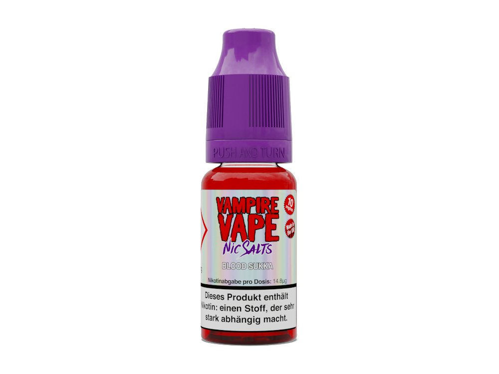 Vampire Vape - Blood Sukka - 10ml Fertigliquid (Nikotinsalz) - 1er Packung 10 mg/ml - Vapes4you