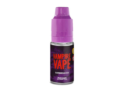 Vampire Vape - Caribbean Ice - 10ml Fertigliquid (Nikotinfrei/Nikotin) - 1er Packung 12 mg/ml - Vapes4you