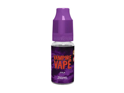 Vampire Vape - Cola - 10ml Fertigliquid (Nikotinfrei/Nikotin) - 1er Packung 3 mg/ml - Vapes4you
