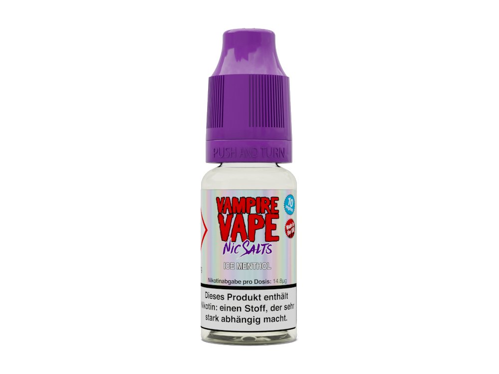 Vampire Vape - Ice Menthol - 10ml Fertigliquid (Nikotinsalz) - 1er Packung 20 mg/ml - Vapes4you