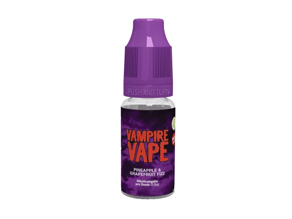 Vampire Vape - Pineapple & Grapefruit Fizz - 10ml Fertigliquid (Nikotinfrei/Nikotin) - 1er Packung 12 mg/ml - Vapes4you