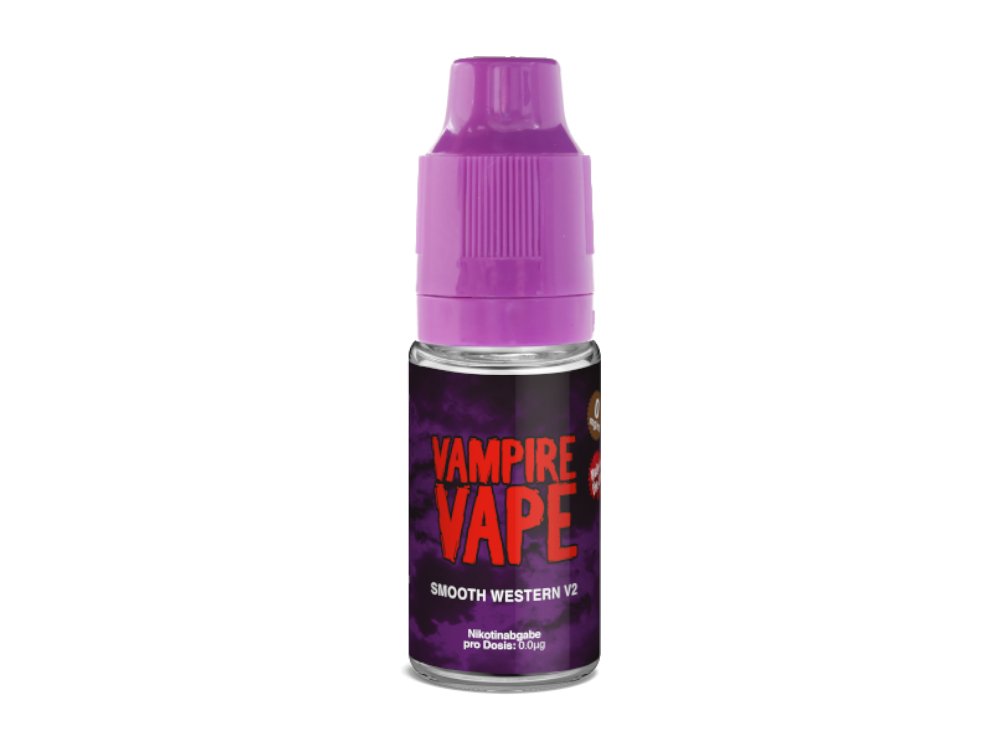 Vampire Vape - Smooth Western - 10ml Fertigliquid (Nikotinfrei/Nikotin) - 1er Packung 12 mg/ml - Vapes4you