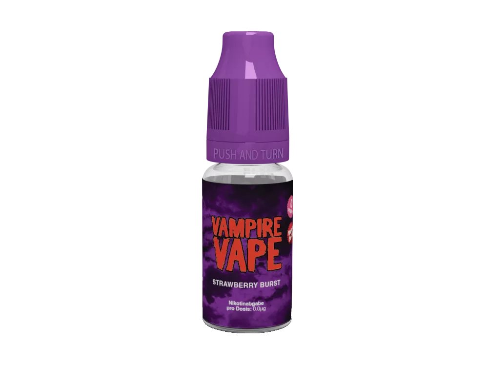 Vampire Vape - Strawberry Burst - 10ml Fertigliquid (Nikotinfrei/Nikotin) - 1er Packung 0 mg/ml - Vapes4you