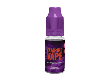 Vampire Vape - Strawberry Burst - 10ml Fertigliquid (Nikotinfrei/Nikotin) - 1er Packung 3 mg/ml - Vapes4you