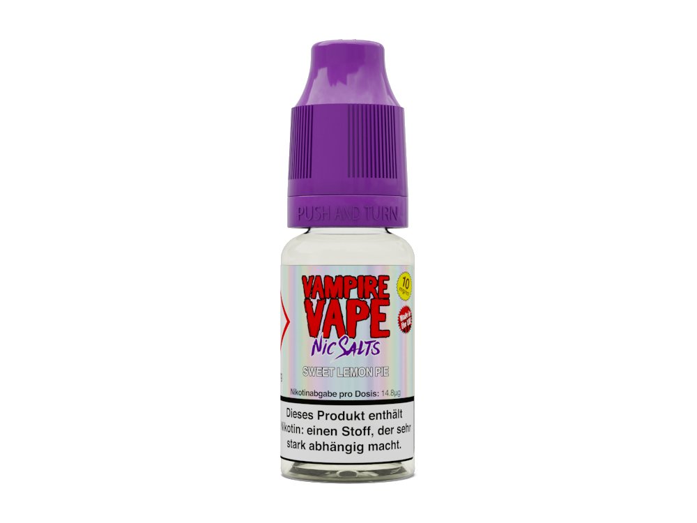 Vampire Vape - Sweet Lemon Pie - 10ml Fertigliquid (Nikotinsalz) - 1er Packung 10 mg/ml - Vapes4you