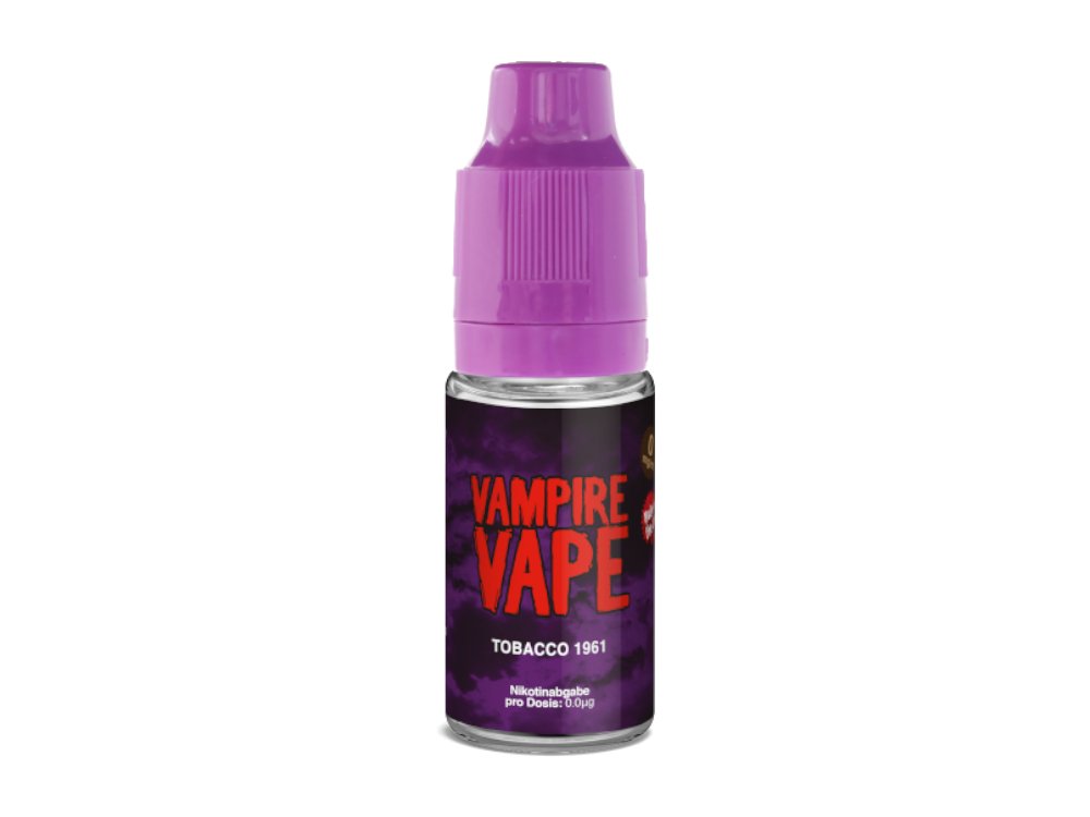 Vampire Vape - Tobacco 1961 - 10ml Fertigliquid (Nikotinfrei/Nikotin) - 1er Packung 0 mg/ml - Vapes4you