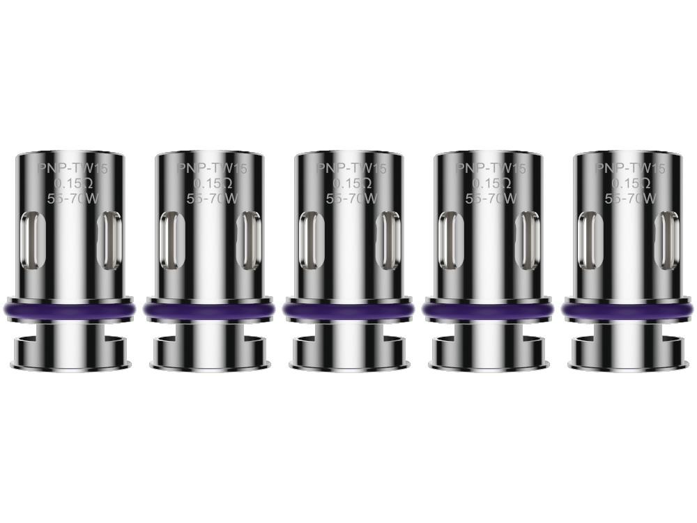 VooPoo - PnP-TW - 0,15 Ohm / 0,2 Ohm / 0,30 Ohm Heads (5 Stück pro Packung) - 1er Packung 0,15 Ohm - Vapes4you