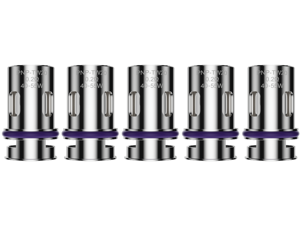 VooPoo - PnP-TW - 0,15 Ohm / 0,2 Ohm / 0,30 Ohm Heads (5 Stück pro Packung) - 1er Packung 0,2 Ohm - Vapes4you